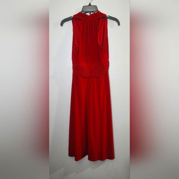 Jones Wear Dress (8p) Red day to dinner flowy dress - Picture 3 of 5